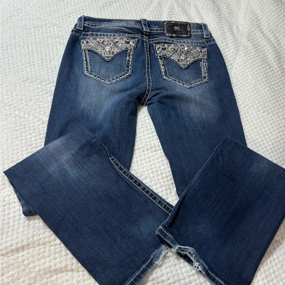 Miss Me Indigo Straight Leg Jeans - Picture 3 of 8